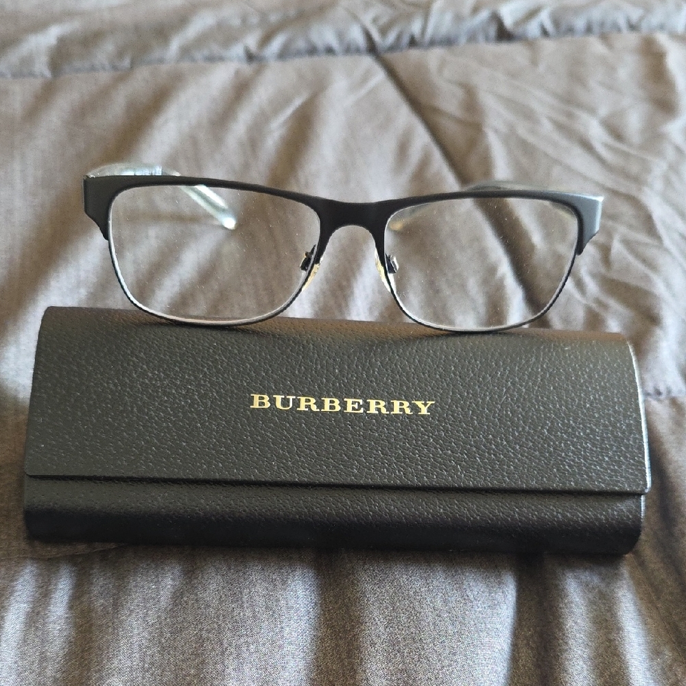 Burberry Black Frame Glasses with Case